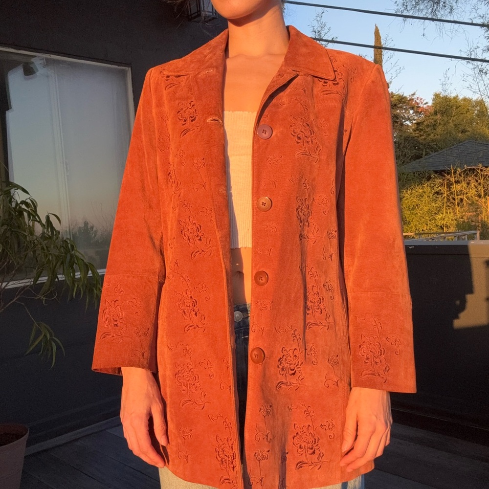 Women's Tan Suede Jacket